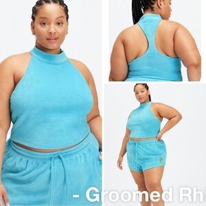 Fabletics Aqua Terry Built in Bra Tank Top Size 4X
